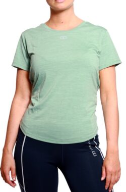 Marrald Performance T-Shirt – Dames Top Shirt Singlet Sporttop Sport Sportshirt Yoga Fitness Hardlopen – Groen L