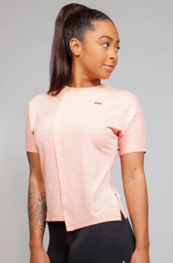 Marrald Soft Dry Sportshirt Dames Roze M – trainings korte mouwen fitness crossfit yoga shirt