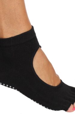 Merco – Grippy S2 Yoga Pilates teen sokken – Grip pads – Black