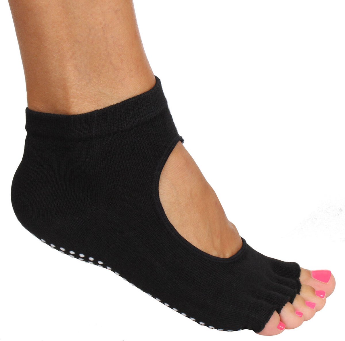 Merco - Grippy S2 Yoga Pilates teen sokken - Grip pads - Black