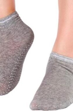 Yoga Sokken I Gesloten Teen Yoga Sok I Met Anti Slip Onderkant I Antislip Sokken – Pilates Sokken – Grijs – Maat 36-40