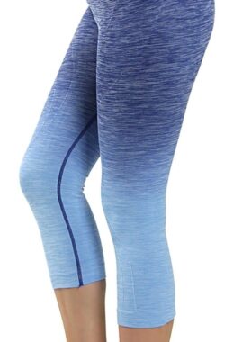 Yoga legging – compressie met hoge taille CAPRI OMBRE Donkerblauw S