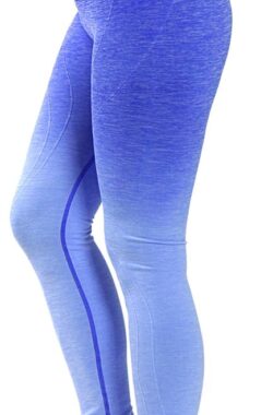 Yoga legging – compressie met hoge taille OMBRE Koningsblauw M