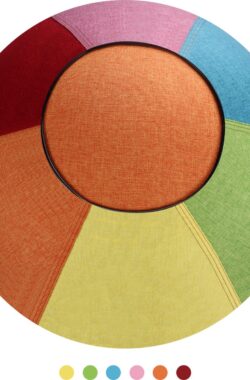 ZAZA Home Zitbal yogabal – ergonomische zitbal – regenboog kleuren – LHBTI – 65CM