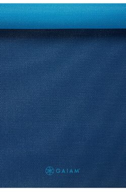 Gaiam 2-Color Yoga Mat – 6 mm – Navy / Blauw