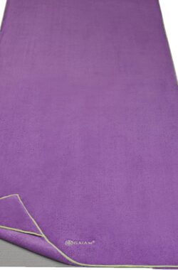 Gaiam Stay Put Yoga Handdoek – Purple