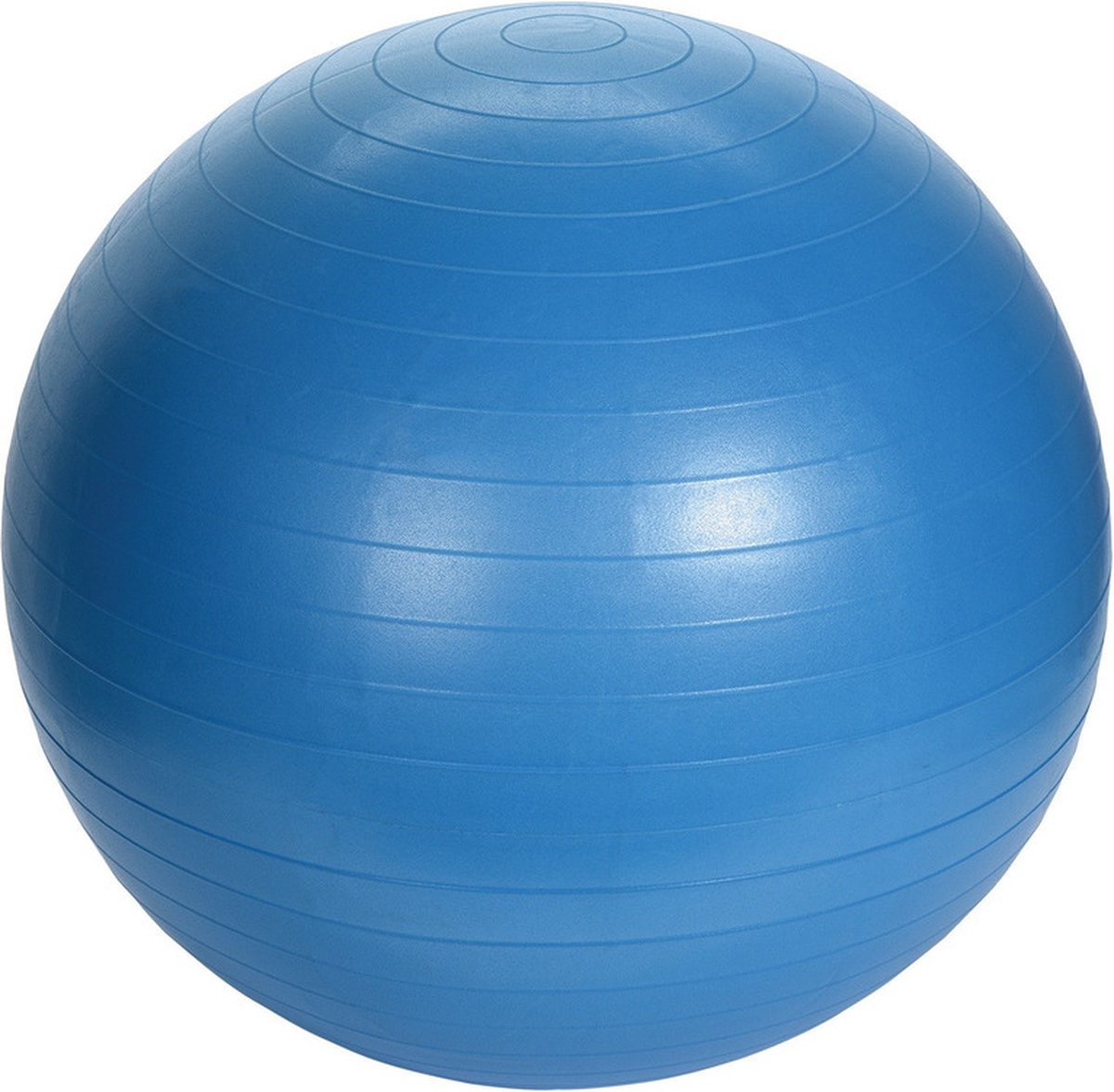 Grote blauwe fitnessbal/yogabal inclusief pomp 75 cm sport fitnessartikelen - Fitness/sport artikelen - Homegym producten