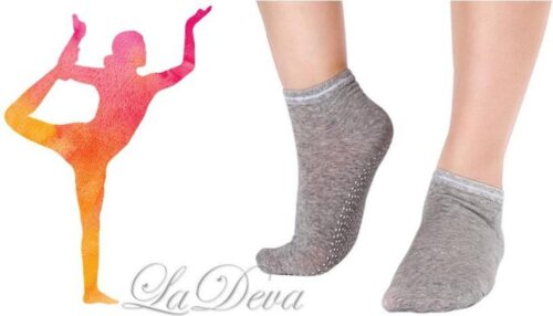 LaDeva Antislip sokken - dichte tenen- grijs