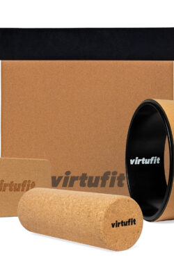 VirtuFit Premium Kurk Yoga Kit – 4-Delig – Ecologisch
