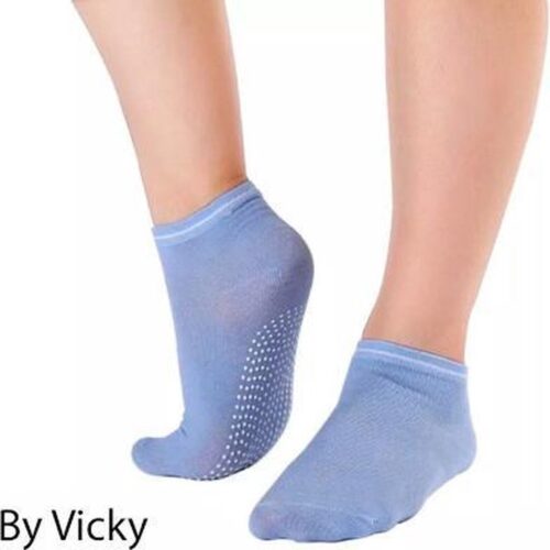 Anti slip yoga sokken blauw - maar ook yogasokken voor pilates of piloxing!