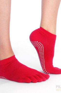 Antislip Yoga sokken ‘Toes’ – ook geschikt voor Pilates & Piloxing – meerdere kleuren – roze – Pilateswinkel