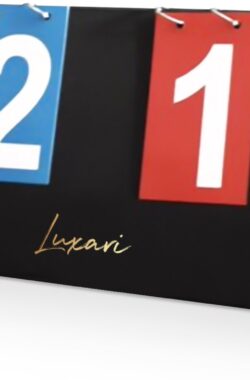 Luxari – Scorebord voor allerlei verschillen sporten – 1-99 – Basketbal, Voetbal, Tennis en veld – draagbaar scorebord