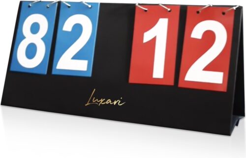 Luxari - Scorebord voor allerlei verschillen sporten - 1-99 - Basketbal, Voetbal, Tennis en veld - draagbaar scorebord