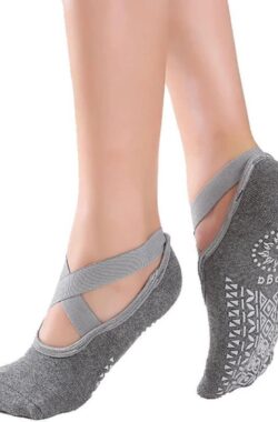 Topsocks Yoga ballerina antislip sokken – grijs – maat 36-41