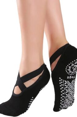 Topsocks Yoga ballerina antislip sokken – zwart- maat 36-41
