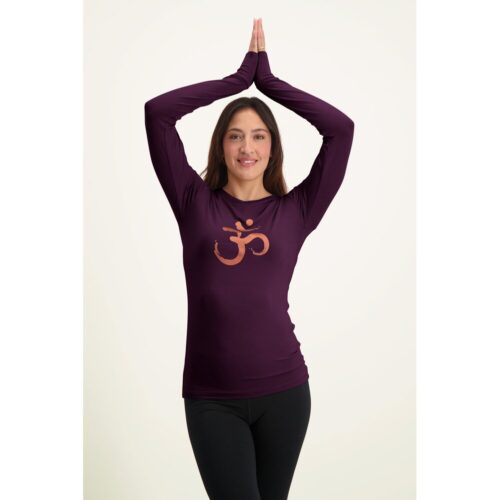 Urban Goddess Karuna OM Longsleeve Yoga Shirt - Bloom