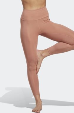 adidas Performance Yoga Essentials High-Waisted Legging – Dames – Bruin- XS