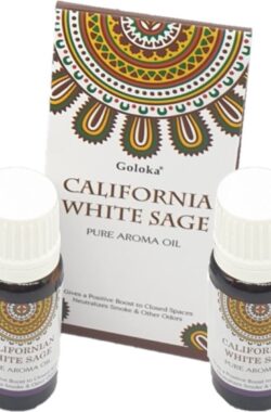 2x stuks geurolie Witte Salie 10 ml flesje – Smudgen – Aromaolie/parfumolie voor in geurbranders – Huisparfum- Aromatische oliën