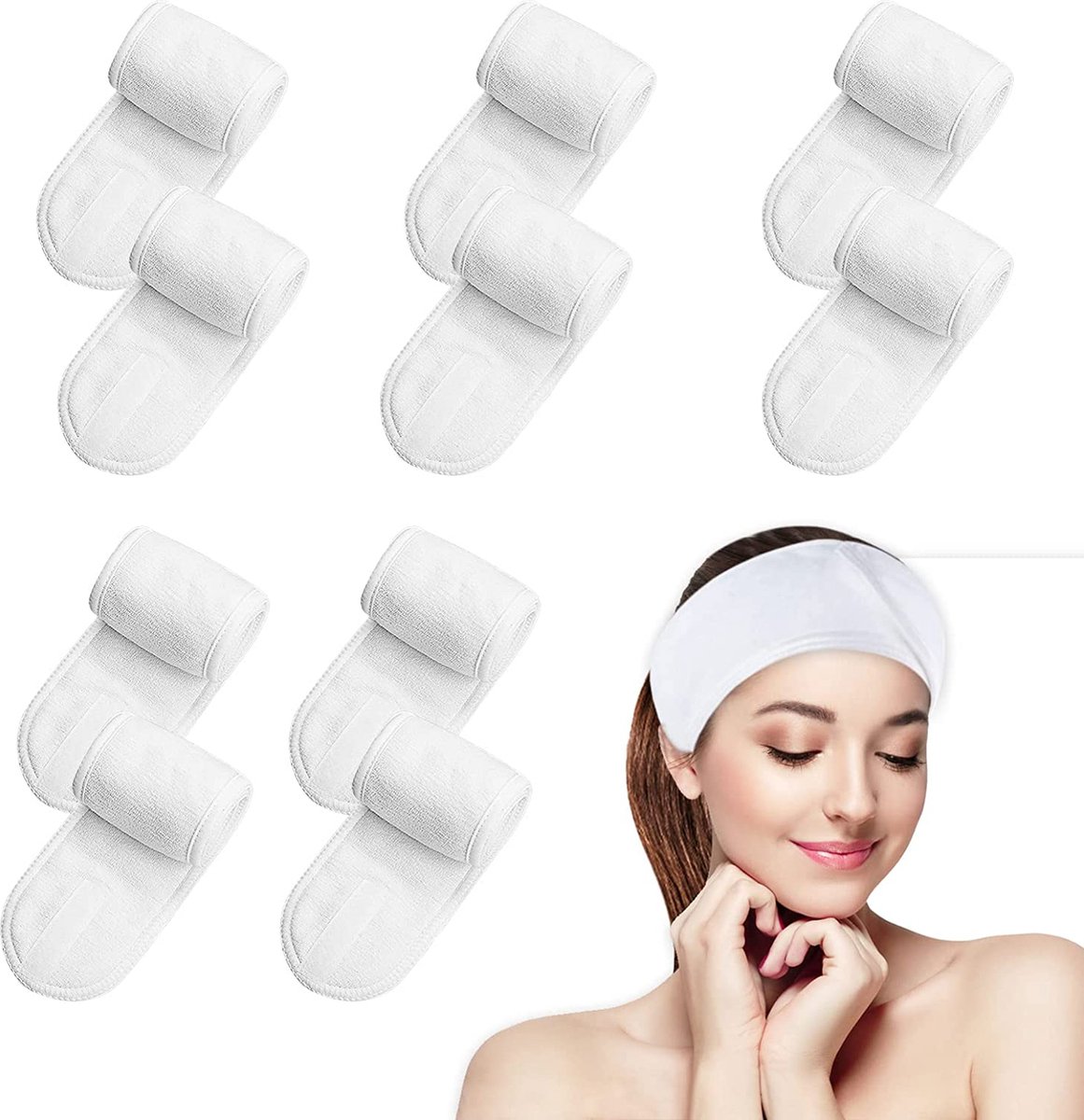 6 Pack - Multifunctionele Schoonheids-hoofdbanden - Comfortabel en Verstelbaar