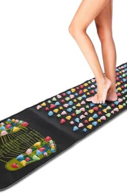 Voet massage mat + GRATIS draagtas – Reflexologie – massage mat – Stimulatie mat – ontspanning – twee voeten – pijnverlichting – shakti mat – gezondheid – Zwart