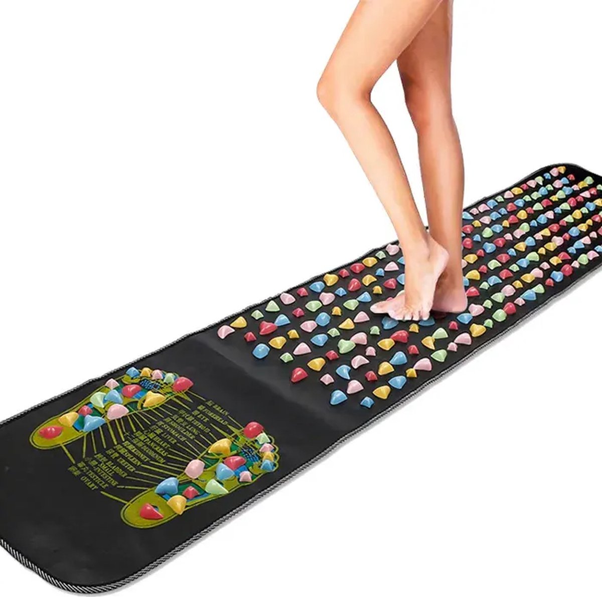 BLACK FRIDAY DEAL! - Voet massage mat + GRATIS draagtas - Reflexologie - massage mat - Stimulatie mat - ontspanning - twee voeten - pijnverlichting - gezondheid - Zwart