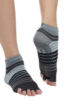 Yogasokken – Gaiam Toeless Socks – Grijs
