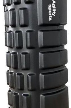 Agility Sports Yoga Grid Foam Roller – Foam roller the grid – Foamroller – Fitness Roller – 33cm – Zwart