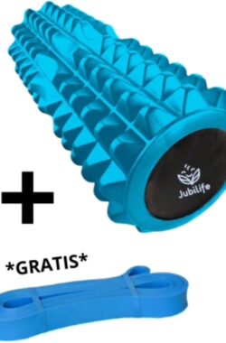 Jubilife Foam Roller set 2-delig – GRATIS Resistance Band – Spierherstel – Massage – Fitness – Foamroller