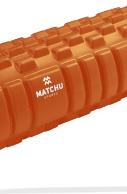 Matchu Sports – Foam roller – Foamroller – Triggerpoint massage – Massage roller – 33 cm – Hard – Oranje
