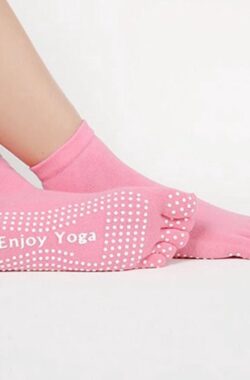 Yoga Sokken Full Toe I Volle Teen Yoga Sok I Met Anti Slip Onderkant I Antislip Sokken – Pilates Sokken – Roze – Maat 36-40