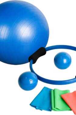 MOVIT® Yoga set – 7-delig – Pilates Ring – Fitnessbal – Medicijn Bal – Weerstandsbanden