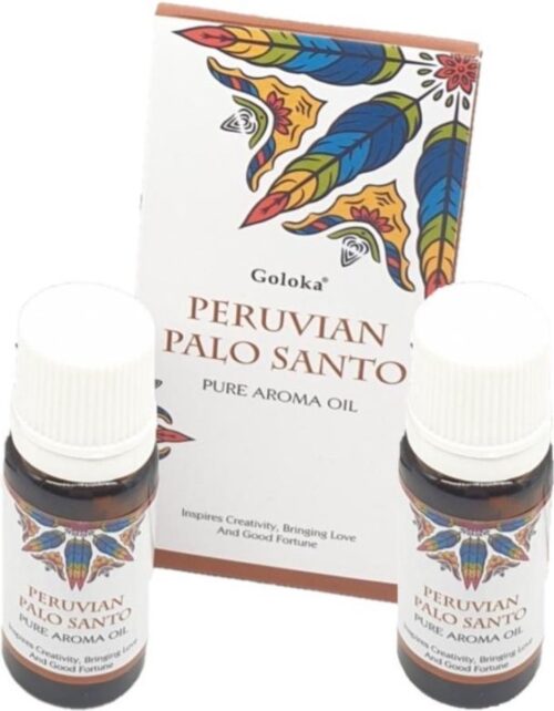 2x stuks geurolie Palo Santo 10 ml flesje - Smudgen - Aromaolie/parfumolie voor in geurbranders - Huisparfum- Aromatische oliën