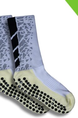 Gripsokken – Sportsokken – Gripsokken Voetbal – Gripsokken Voetbal Wit – Grip Socks – Pilates Sokken – Yoga Sokken – Anti Blaren – One Size – Compressie