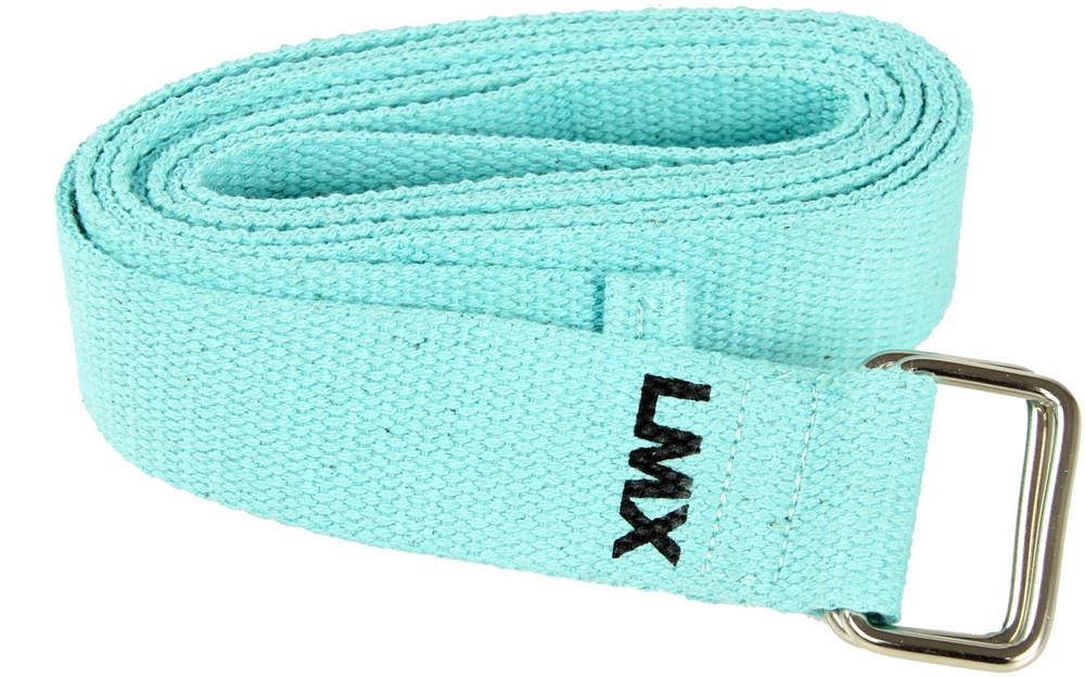 Lifemaxx LMX Yoga Strap - 190 x 3 cm - Turquoise