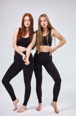Samarali Yoga Legging Zwart – Hoge Taille, OEKO-Tex Gecertificeerd, Duurzaam Katoen