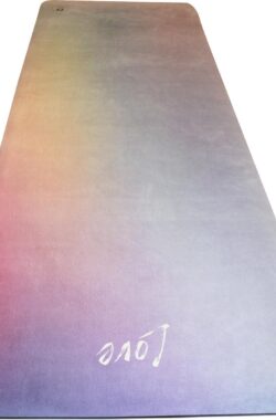 Travel yoga mat “Love” @studiofelicidade * Eco-friendly * Wasbaar * Lichtgewicht * Luxe zachte toplaag