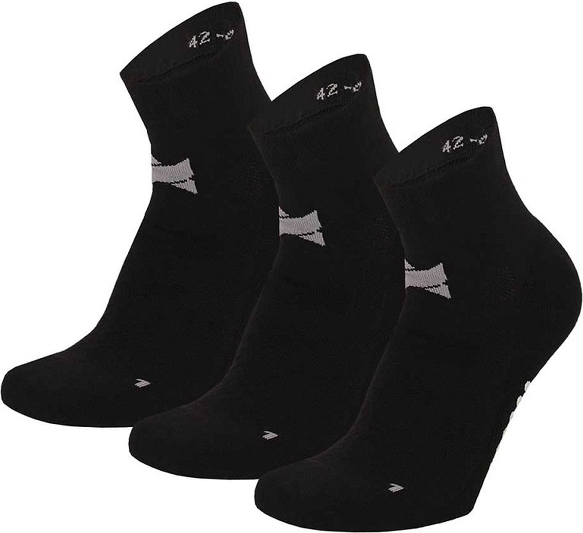Xtreme Yoga Sokken Zwart - 3 paar - Pilates sokken - Antislip - Anatomisch voetbed - Maat 39/42