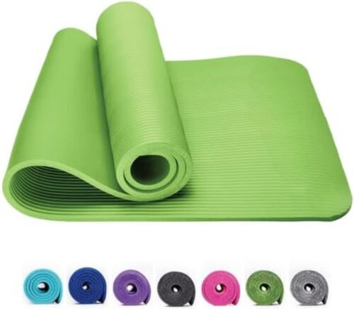 Yoga Mat Extra Dik - Fitness Mat Extra Dik - Limoengroen