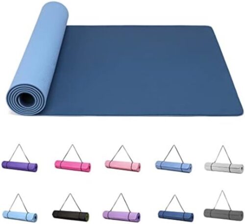 Yoga Mat Extra Dik - Fitness Mat Extra Dik - Marineblauw