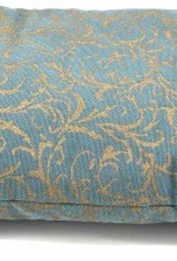 ZENZES® gold print meditatiebank kussen katoen 48x20cm blue