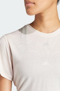 adidas Performance Yoga Studio Wrapped T-shirt – Dames – Roze- L