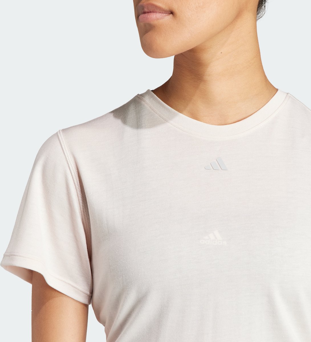 adidas Performance Yoga Studio Wrapped T-shirt - Dames - Roze- L
