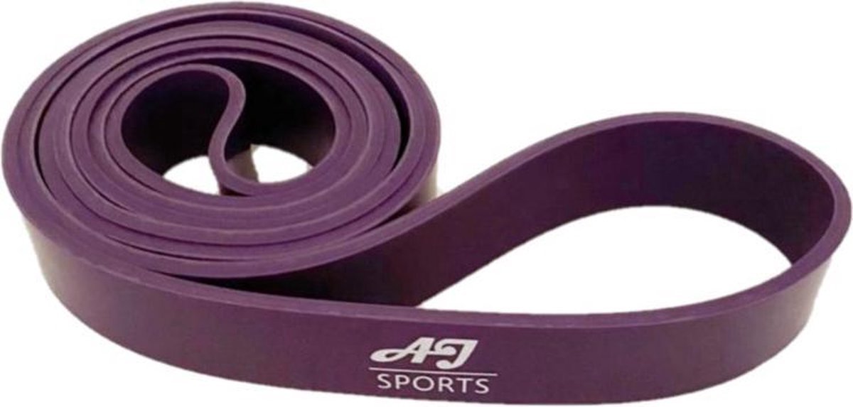 AJ-Sports Weerstandsband Paars - Pull up bands - Power bands - Fitness elastiek - Pull up Pack Crossfit - Powerlifting banden - Fitness - Workout