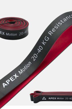 APEX Motion Premium Resistance Bands 20-40 KG – Weerstandsbanden – Powerbands – Tweelaags – 100% Natuurlijk Latex & Huidveilig