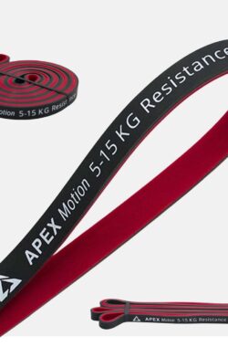 APEX Motion Premium Resistance Bands 5-15 KG – Weerstandsbanden – Powerbands – Tweelaags – 100% Natuurlijk Latex & Huidveilig