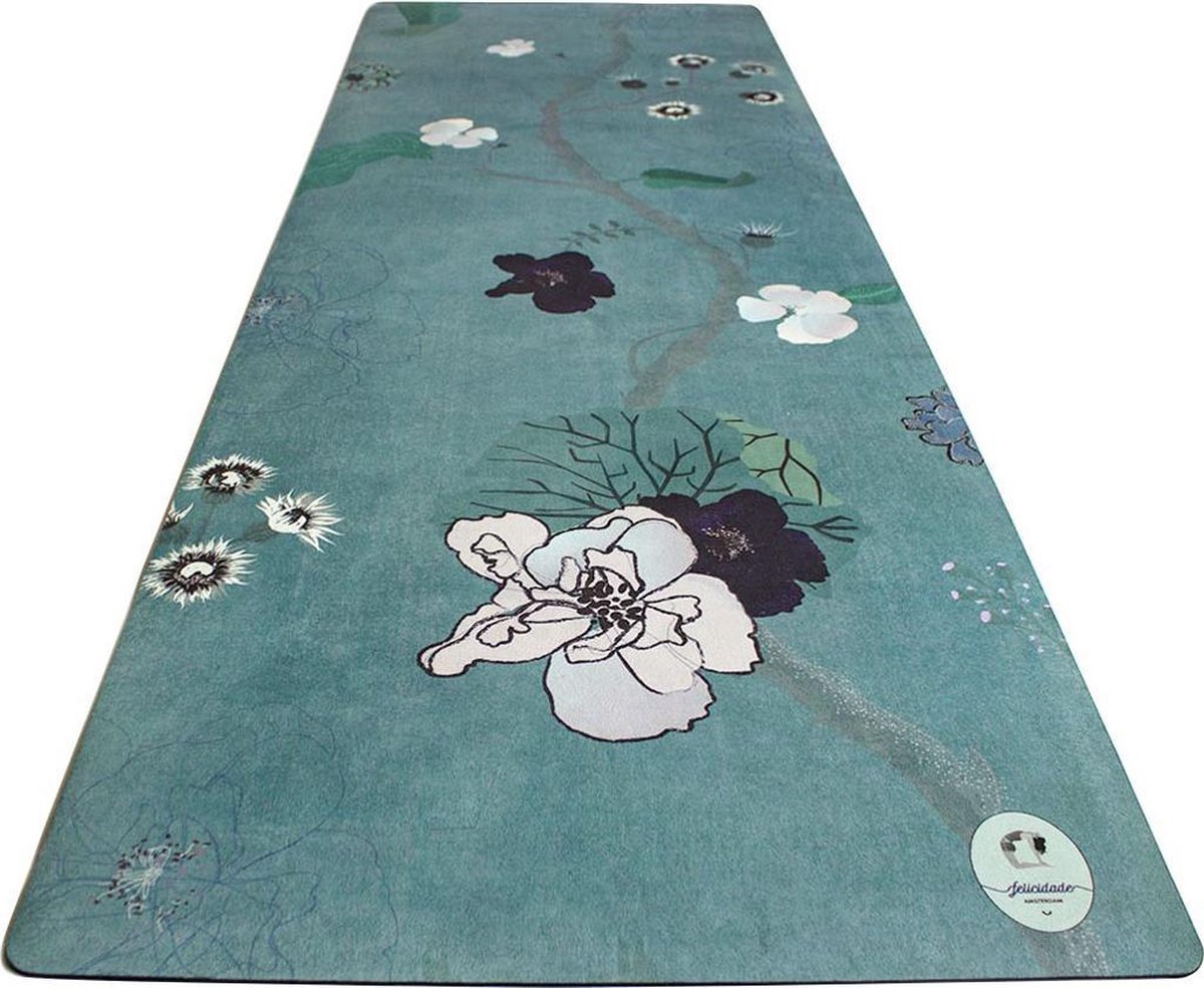 Felicidade design yoga mat "Green Go" @studiofelicidade * Eco-friendly * Yoga mat en handdoek in 1 *Duurzaam * Authentiek