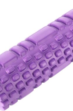 Fitness roller – Foam roller – Yoga massage roller – Yoga roller – EVA – Paars – 45cm