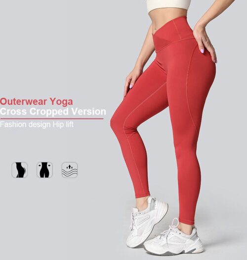 PureSquare - Legging - Taille V-vorm - Zwart - Maat M - Sportlegging - Fitnesslegging - yogalegging