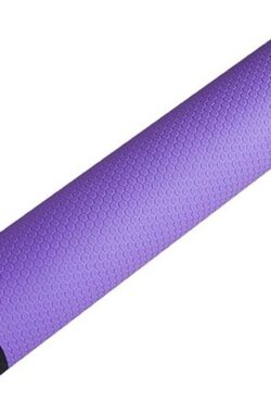 Team Bicep Yoga Mat – Paars – 3mm – Antislip Fitness Mat voor Yoga – Incl. Straps voor opslag en transport