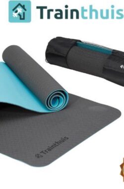 Trainthuis Yoga mat – fitness mat – thuis sporten – Anti slip 6mm